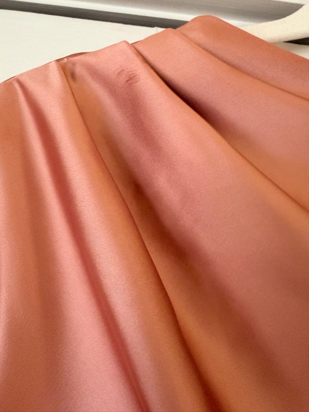 After Six Satin Ruched Evening Gown - Nude - Picture 7 of 8